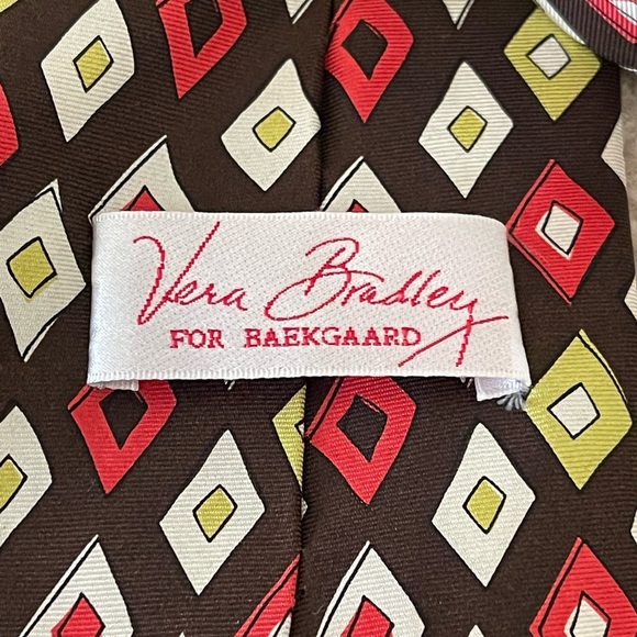 NWOT Vera Bradley for Baekgaard 100% Silk Men’s Tie. - Picture 10 of 10